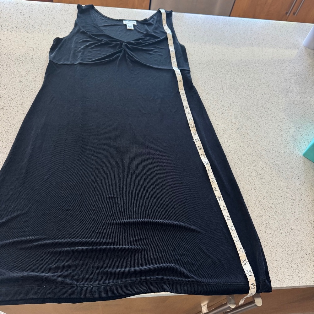 Chico Traveler's Black Size 3 Dress Large XL Twist knot, V neck